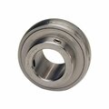 Iptci Insert Ball Bearing, Stainless Steel, Wide Inner Ring, Set Screw Locking, 1.25 in Bore, 72 mm OD SUC207-20